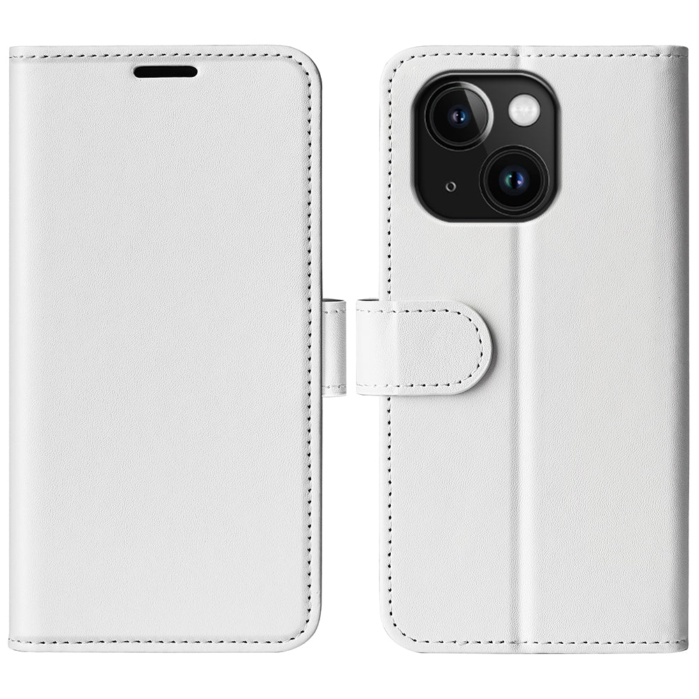 For iPhone 15 PU Leather Stand Cover Crazy Horse Texture Wallet Flip Phone Case Shell For iPhone 15 PU Leather Stand Cover Crazy Horse Texture Wallet Flip Phone Case Shell
